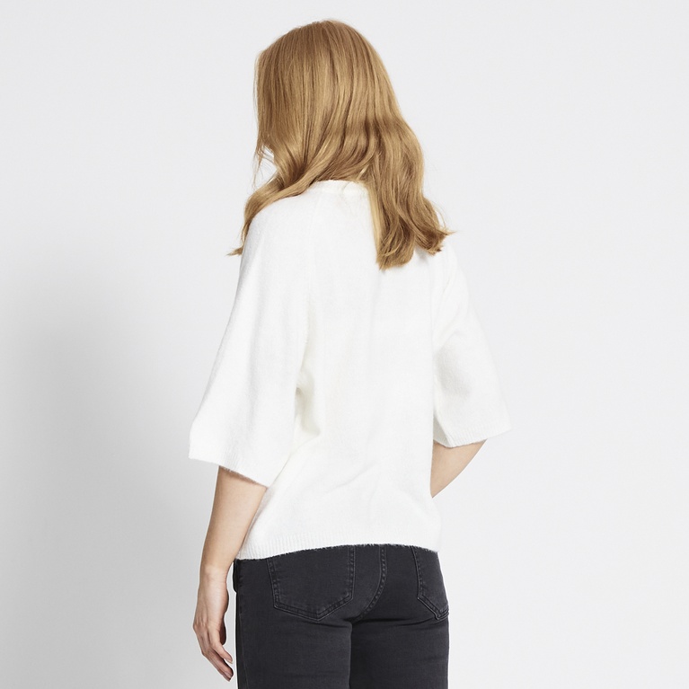 Basic knit tee "Knitted Tee" Off white